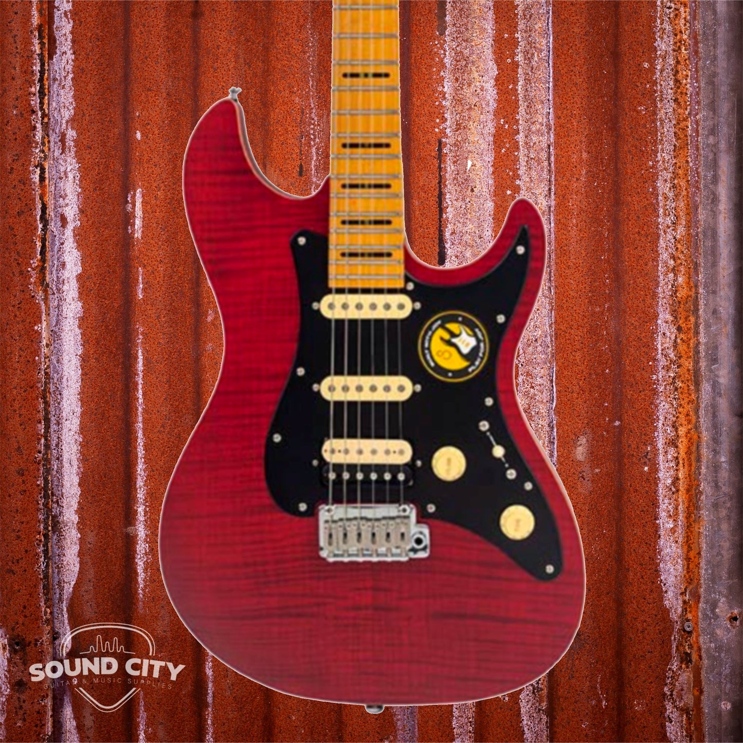 Sire Guitars S7+ FM/STR See Through Red Satin S7 Elektrische gitaar