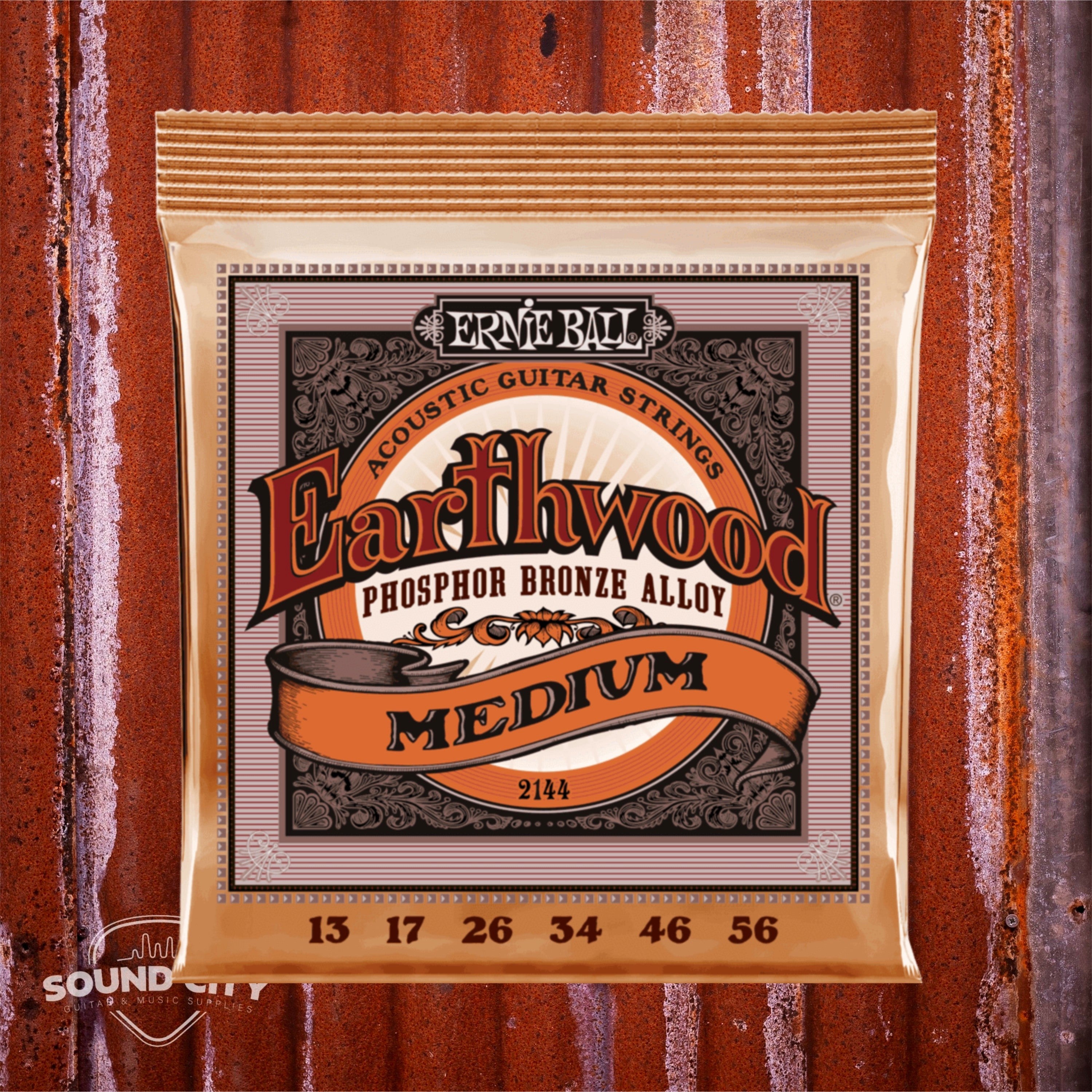 Ernie Ball 2144 Earthwood Medium 13-56 snaren