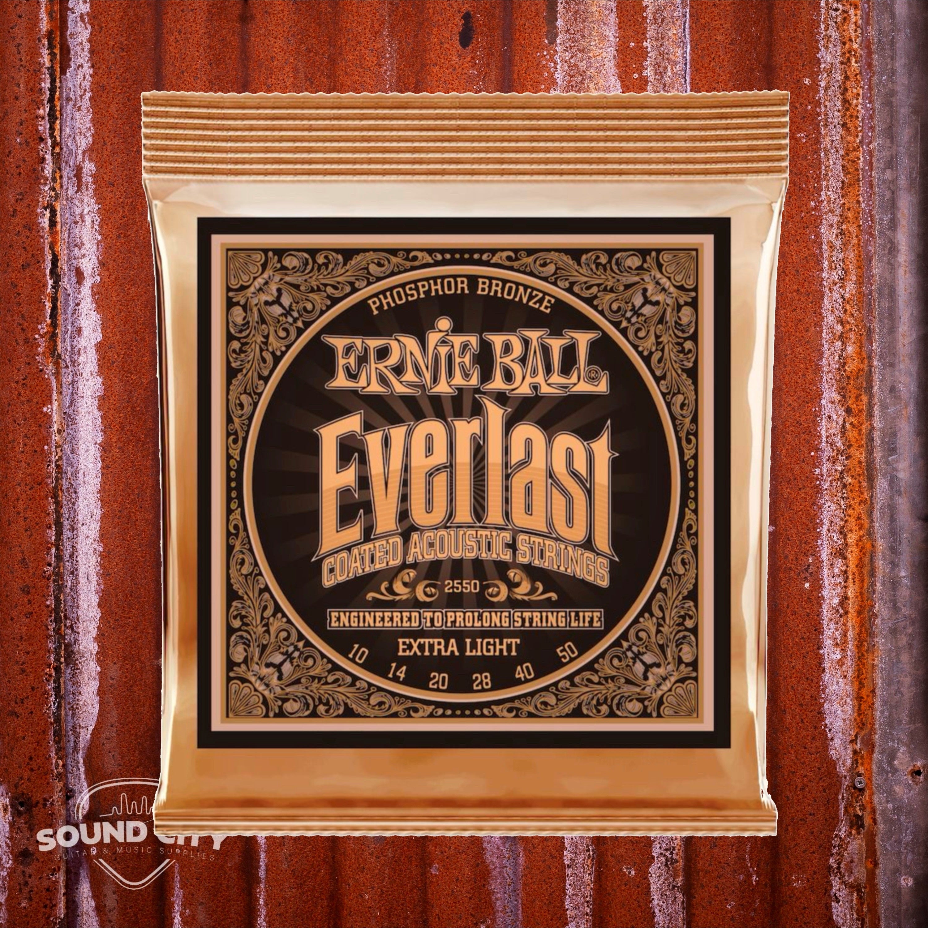 Ernie Ball 2550 Everlast Extra Light 10-50 snaren