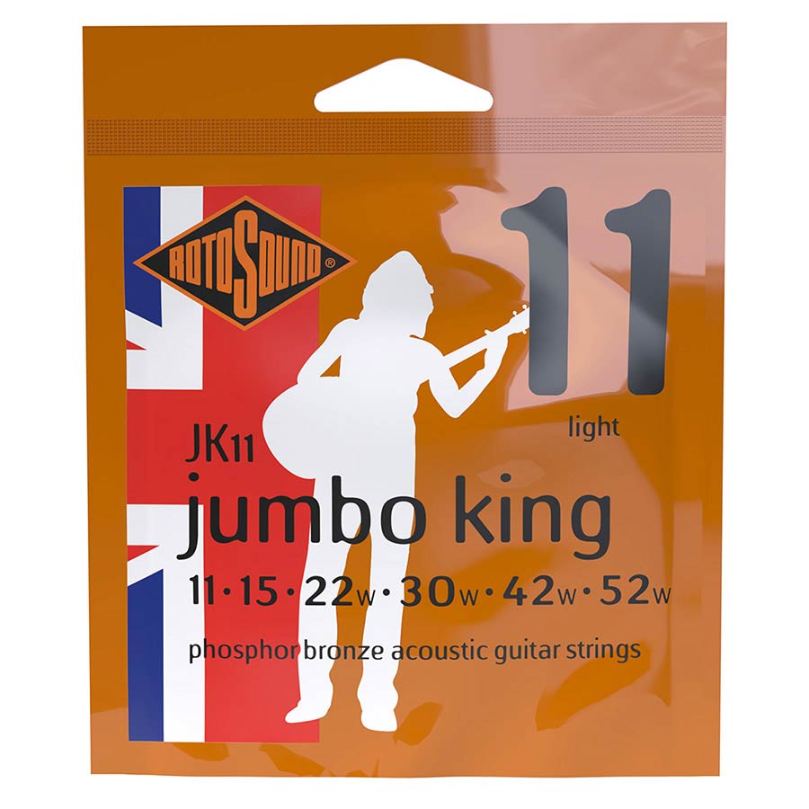 Rotosound JK11 Roto Jumbo King string set acoustic guitar strings 11-52