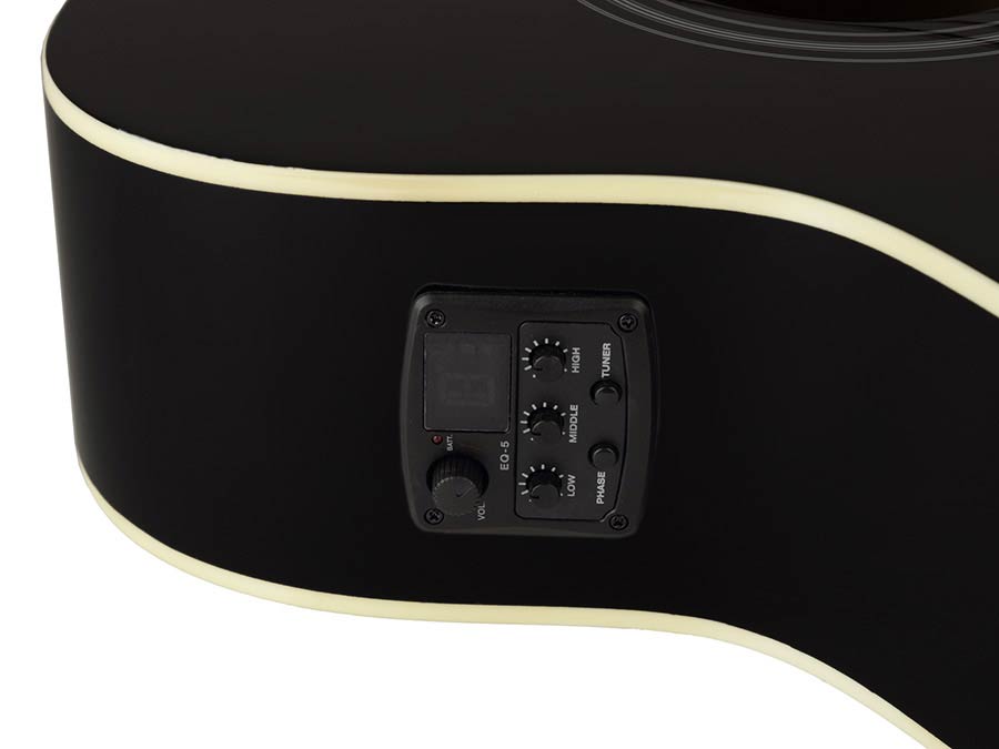 Richwood RA-12-CEBK Black Artist Series Auditorium Westerngitaar