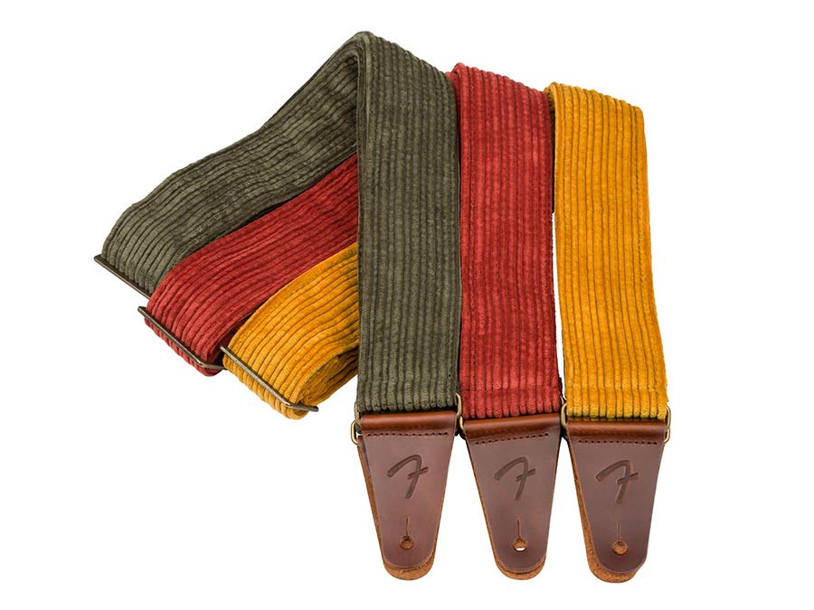 Fender Corduroy Guitar Strap - Blaze Gold