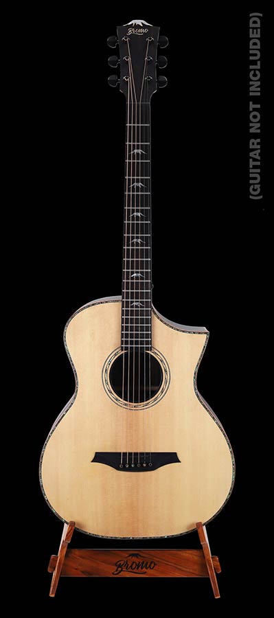Bromo BZS1 Blanc Series Solid Trembesi Houten Gitaar statief