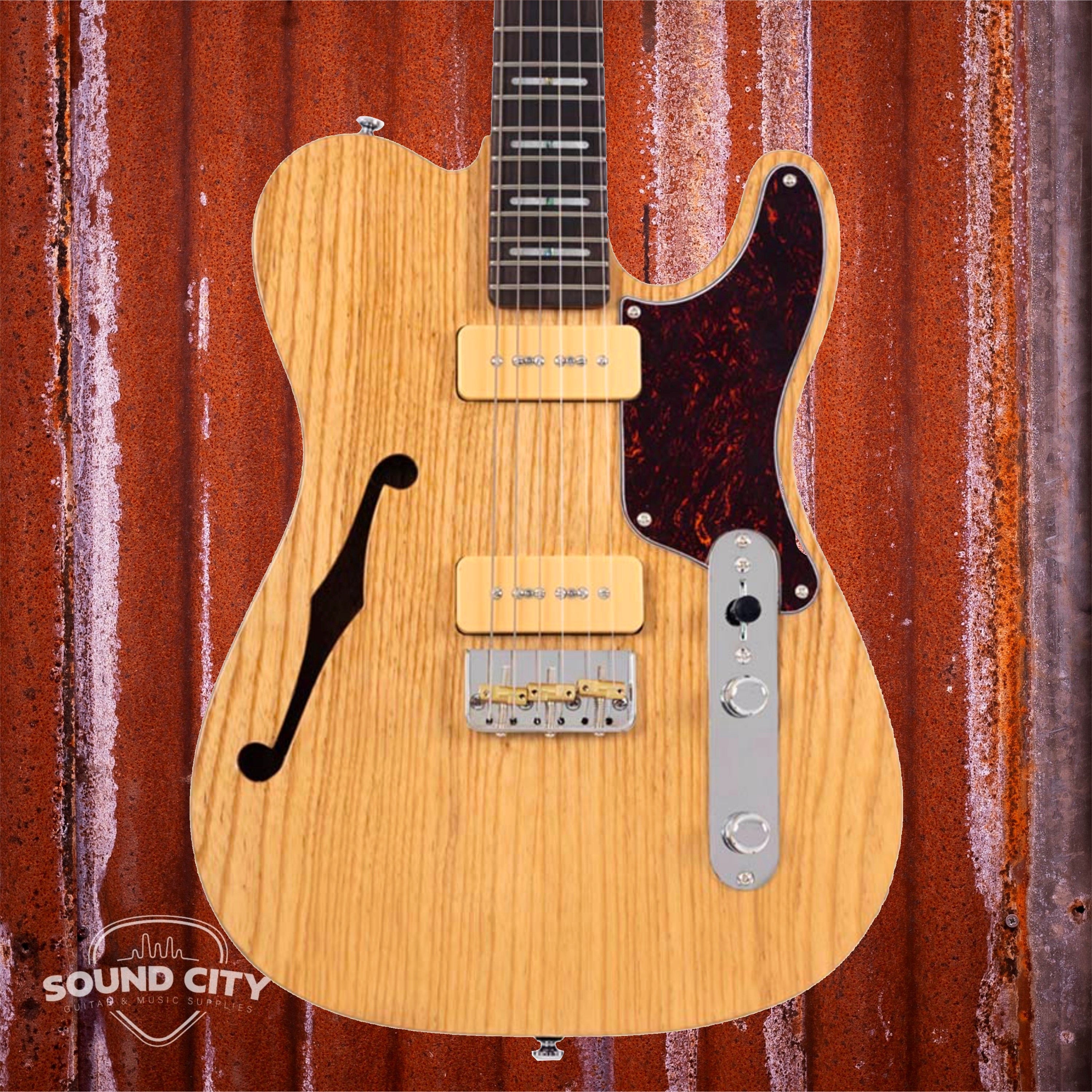 Sire Guitars T7TM/NT Natural Thinline Elektrische gitaar