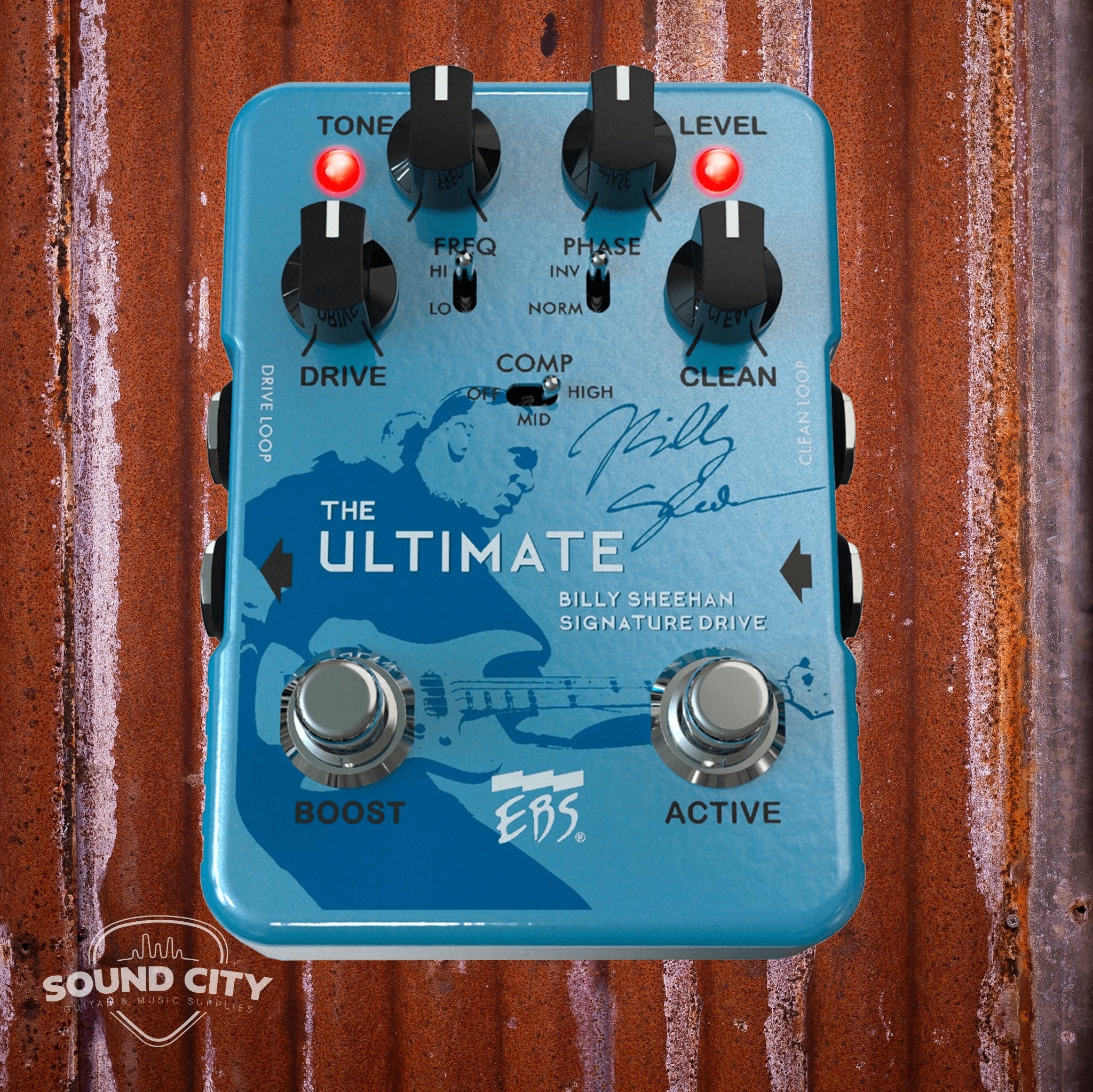 EBS Ultimate Overdrive Bass Billy Sheehan Signature Effectpedaal