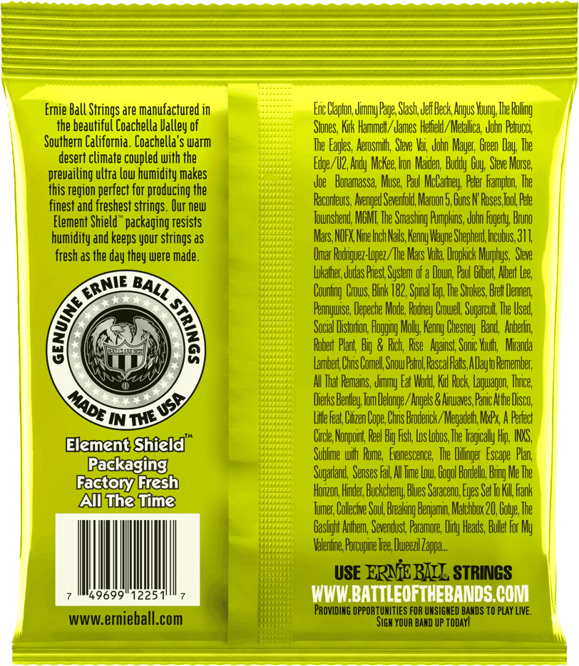 Ernie Ball 2251 Rock N Roll Regular Slinky 10-46 snaren