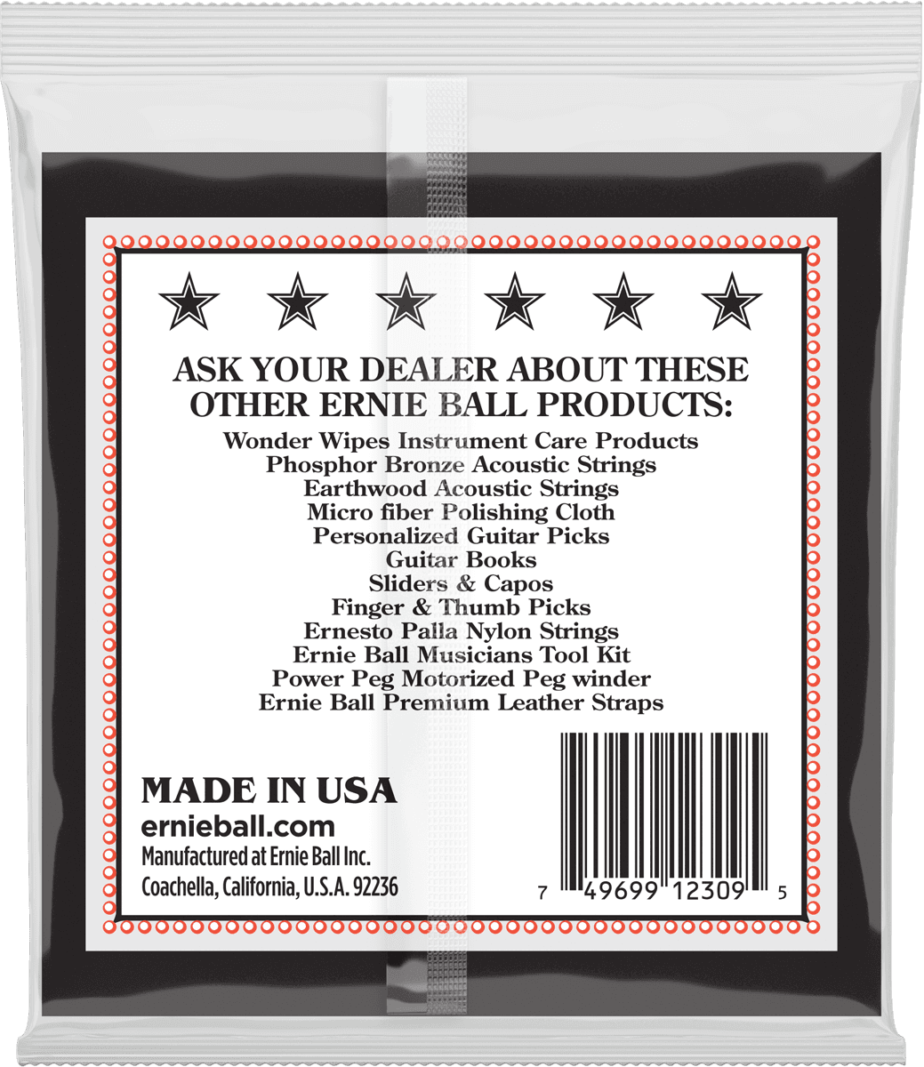 Ernie Ball 2309 Banjo med. loop-end snaren (5sn.)