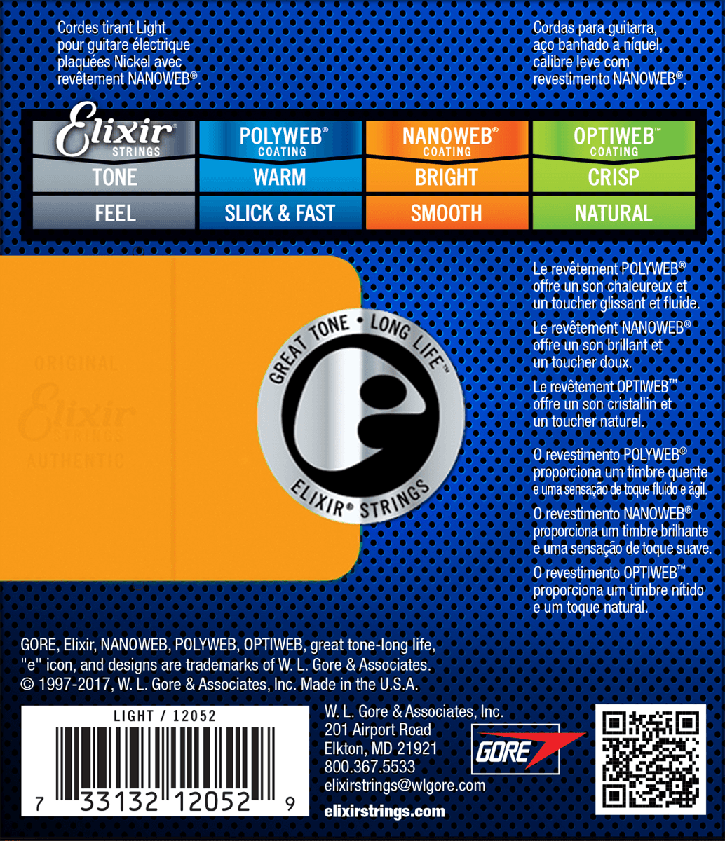 Elixir 12052 Electric Light 10-46 snaren