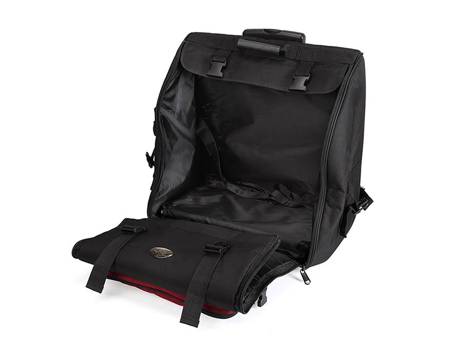 CNB accordeon trolley tas, met wielen, 47h x 53b x 22d, voor 120 bassen