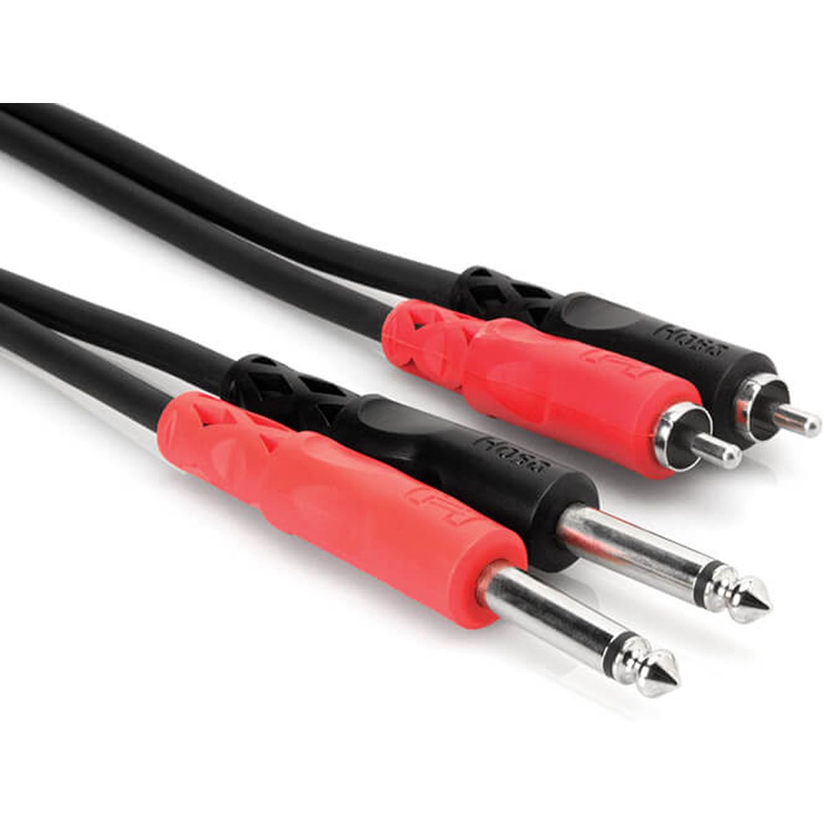 Hosa CPR-204 Stereoint.con Dual 1/4IN TS To Dual RCA 4 M