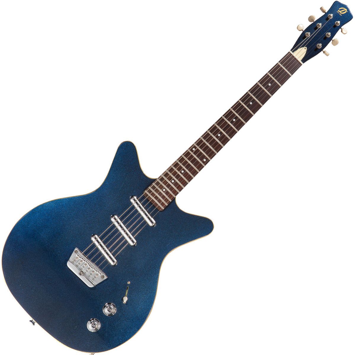 Danelectro 59 Triple Divine - Blue Metallic Elektrische gitaar