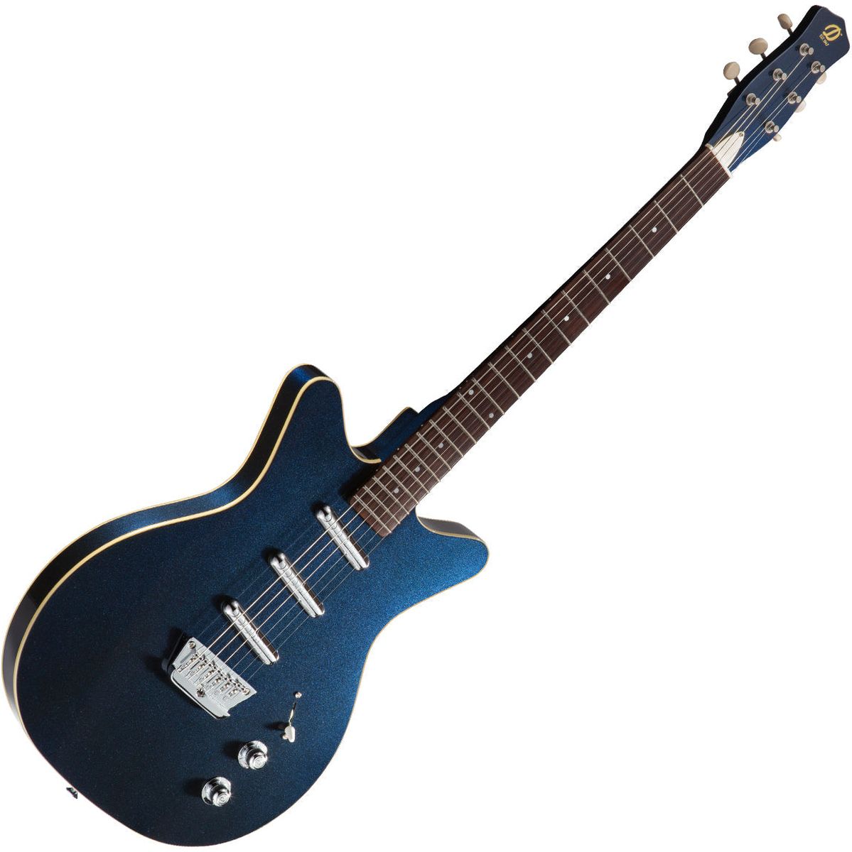 Danelectro 59 Triple Divine - Blue Metallic Elektrische gitaar