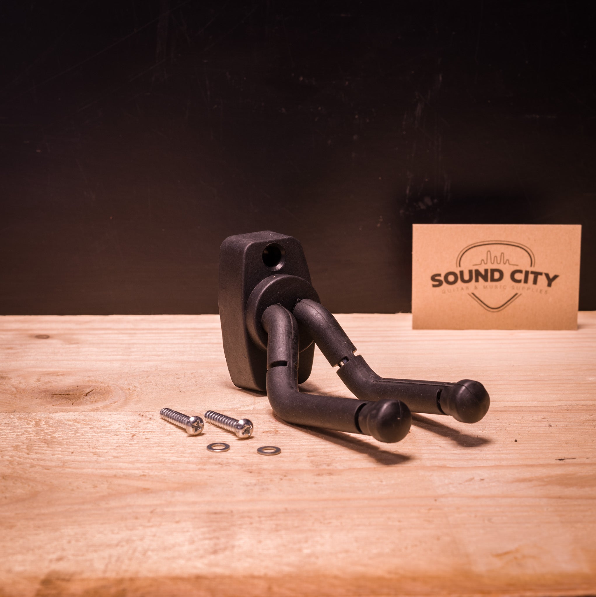 Muurhouder voor (bas)gitaar en ukelele