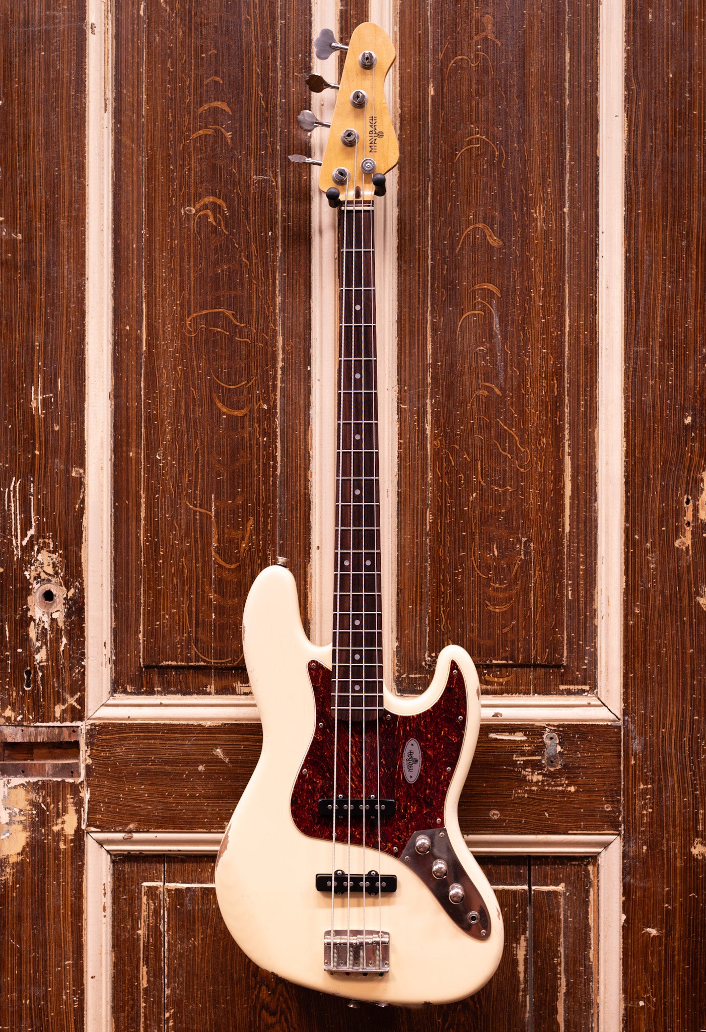 Maybach Motone J Bass Vintage White Aged Basgitaar