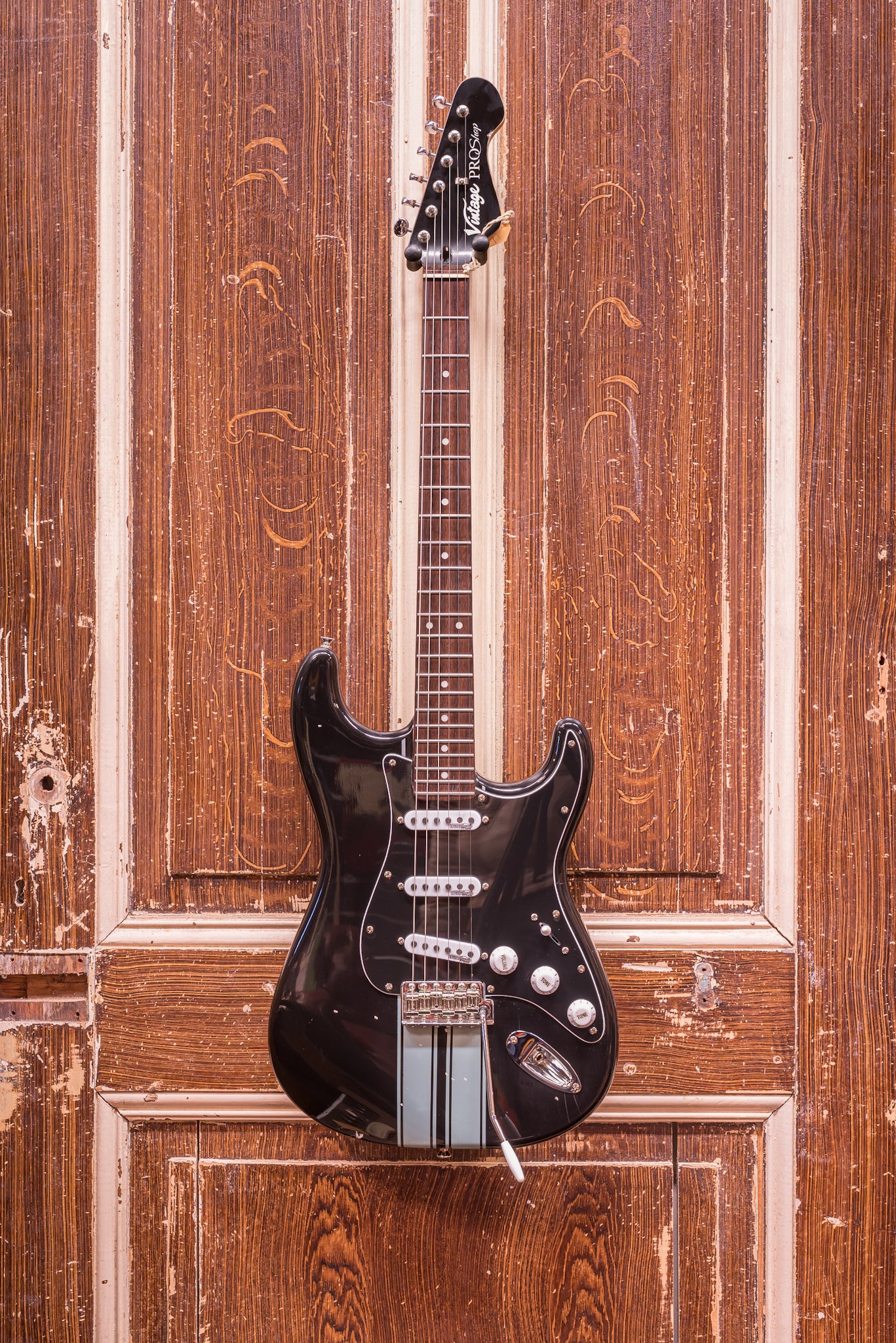 Vintage ProShop V6 '69 Rally Stripe' - Sound City Exclusive Elektrische gitaar