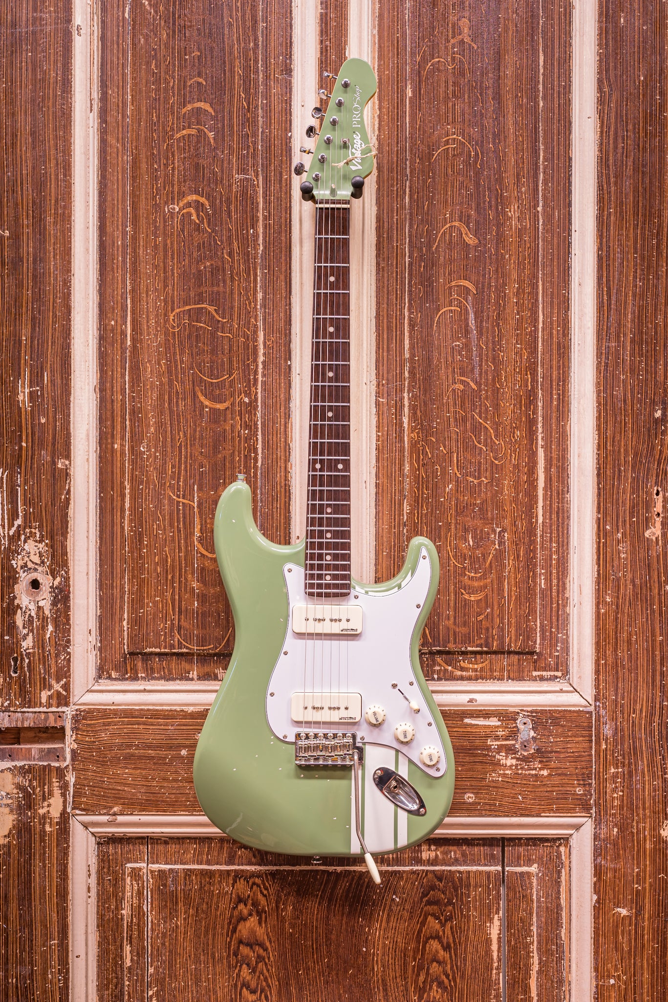 Vintage ProShop V6 'Custom Green' - Sound City Exclusive Elektrische gitaar