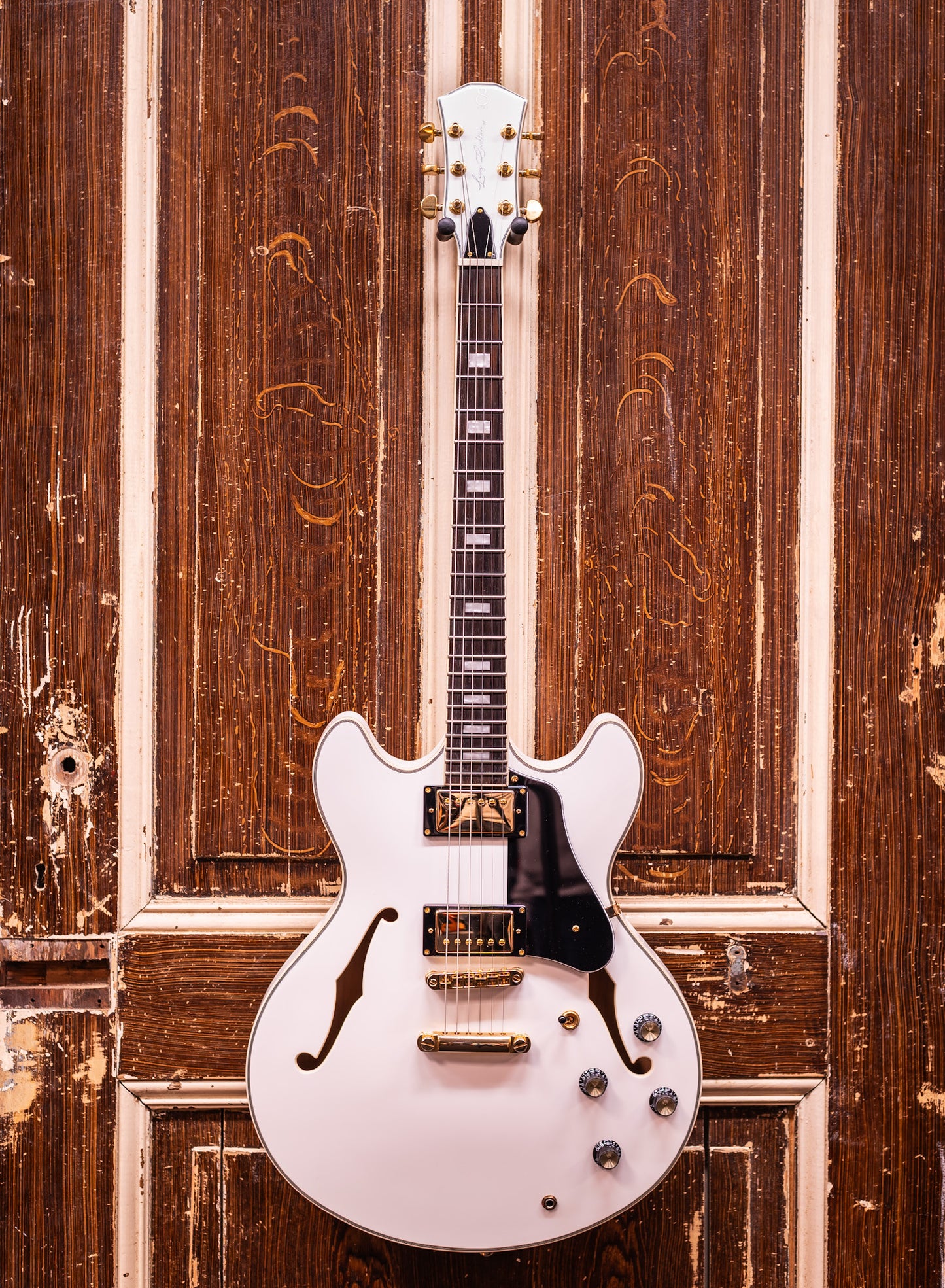 Sire Guitars H7 WH White Archtop Elektrische gitaar