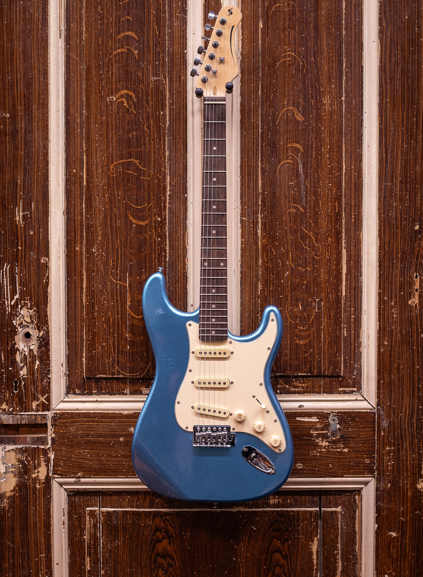 Stagg SES-30 IBM Ice Blue Metallic Stratocaster Elektrische Gitaar