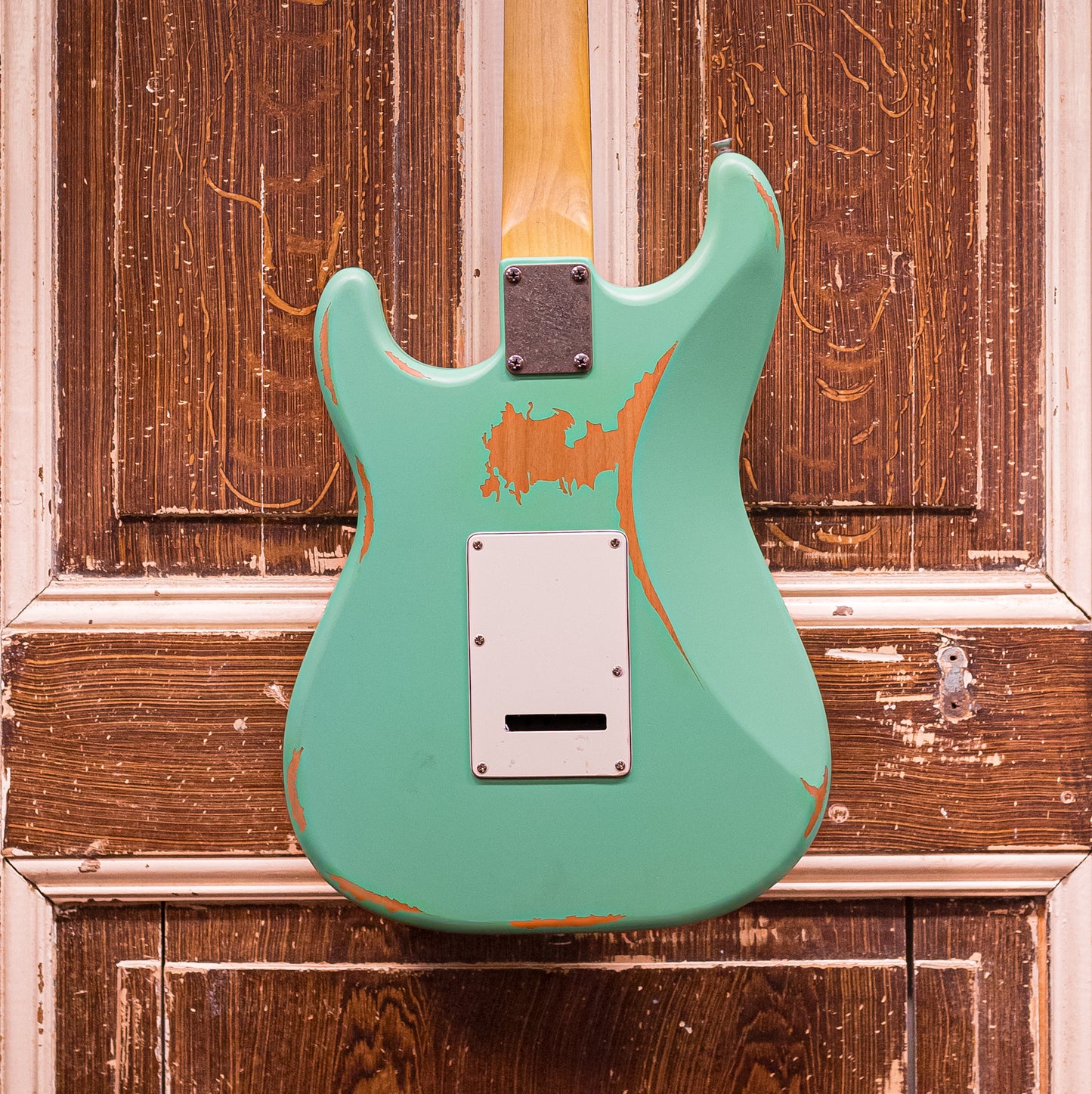 Vintage V6 Icon Series Distressed Ventura Green Elektrische gitaar