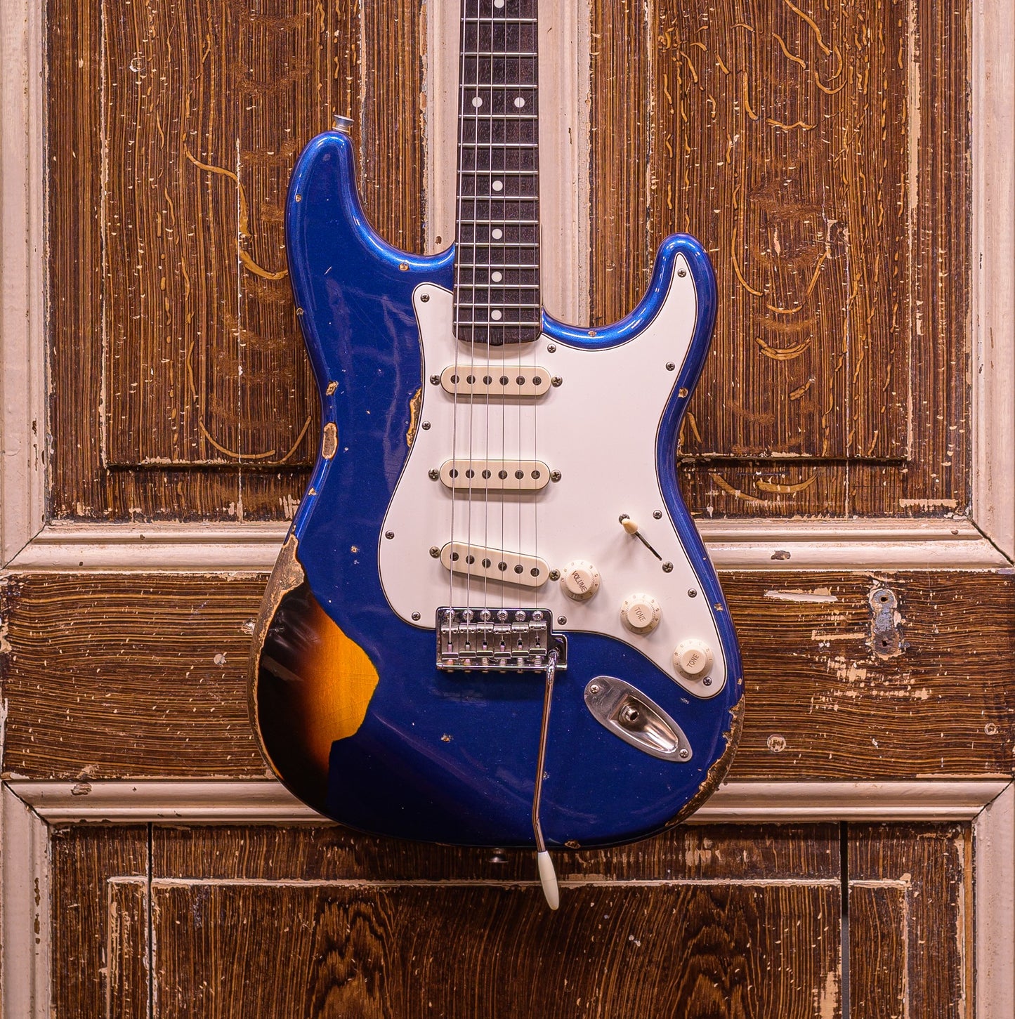 Del-Tone 60's S-Style Ocean Turquise over Sunburst (Special Order) Elektrische gitaar