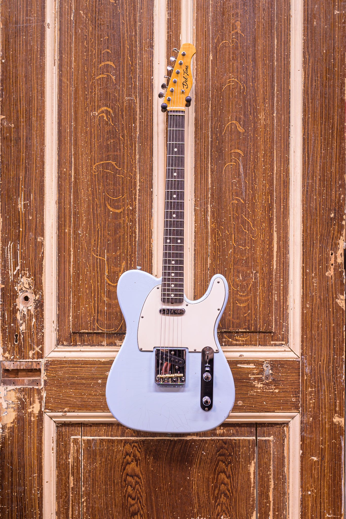Del-Tone 60's T-Style Sonic Blue Elektrische gitaar