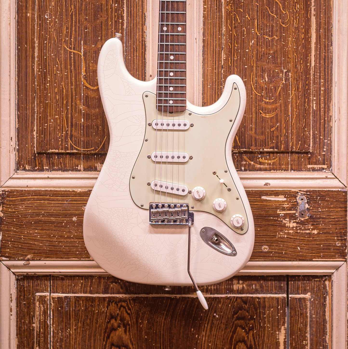 Del-Tone 60's S-Style Olympic White Elektrische gitaar (occasion)