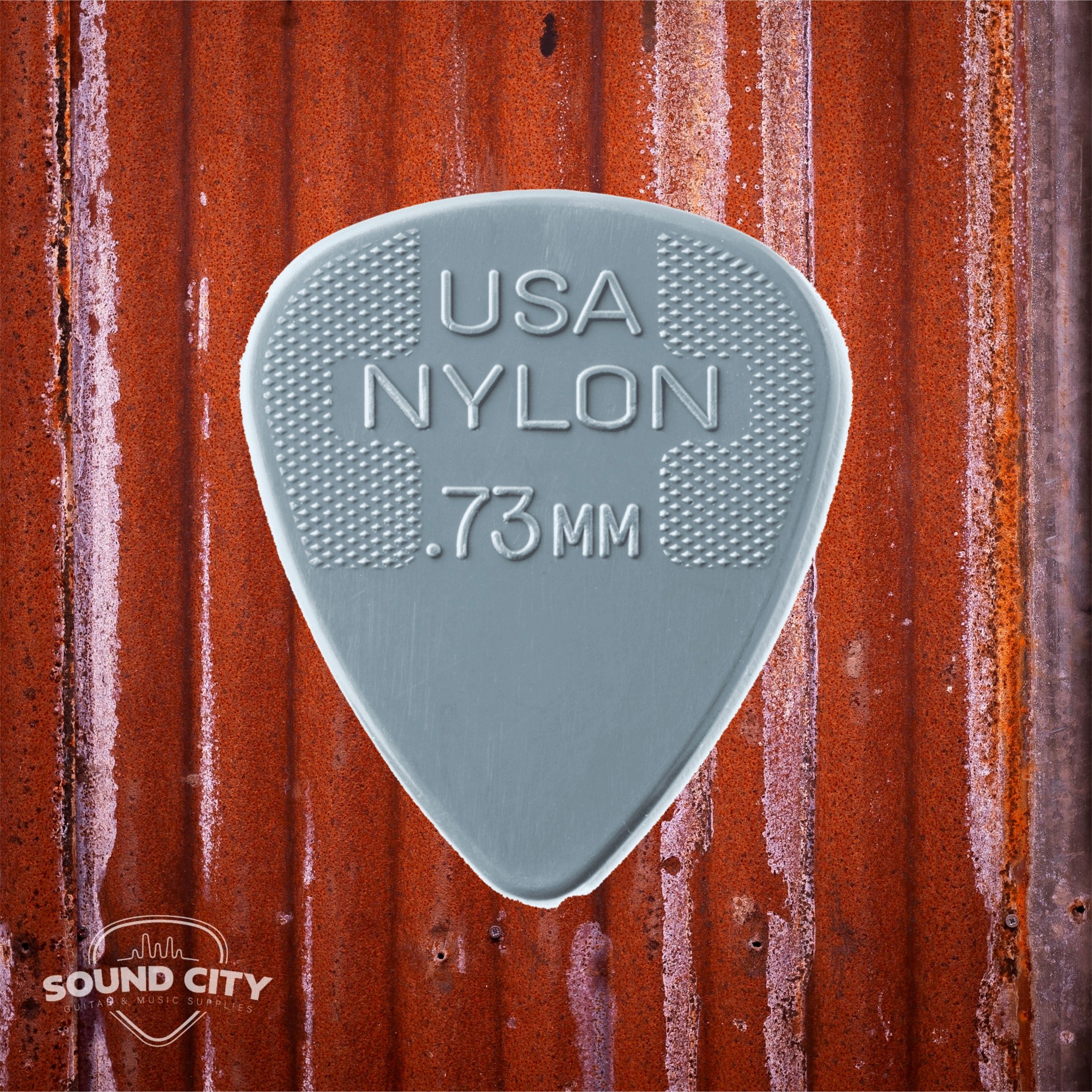 Dunlop Plectrum Standaard Nylon 0.73mm Grijs 6PACK