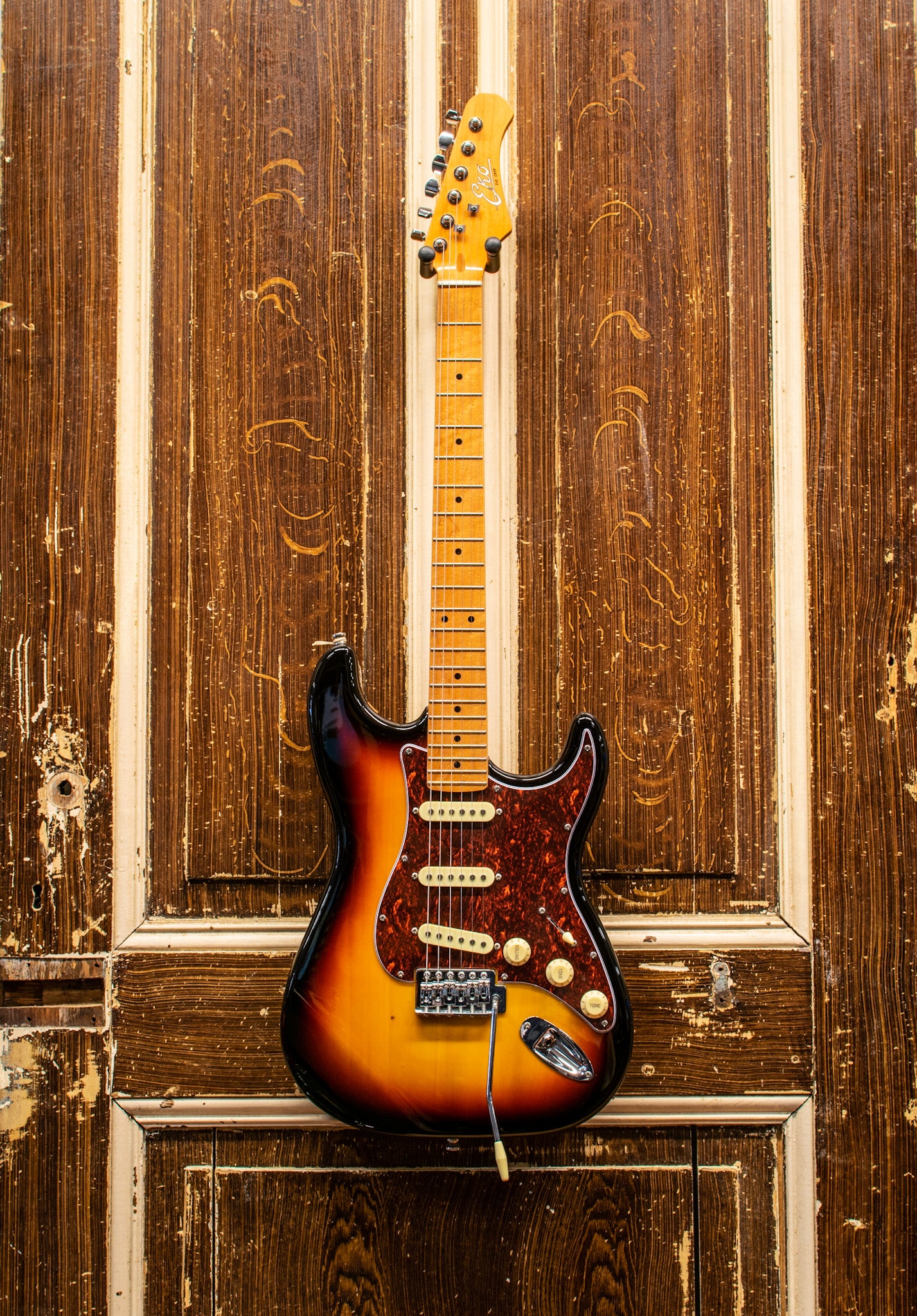 Eko S300VMSB Vintage Strat Sunburst Elektrische Gitaar