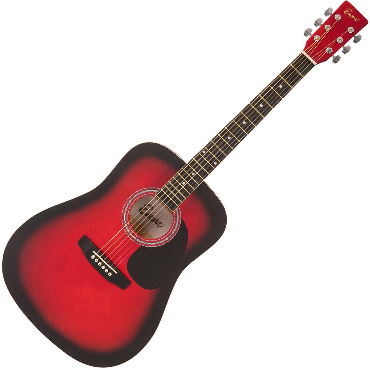 Encore Westerngitaar Set - Redburst