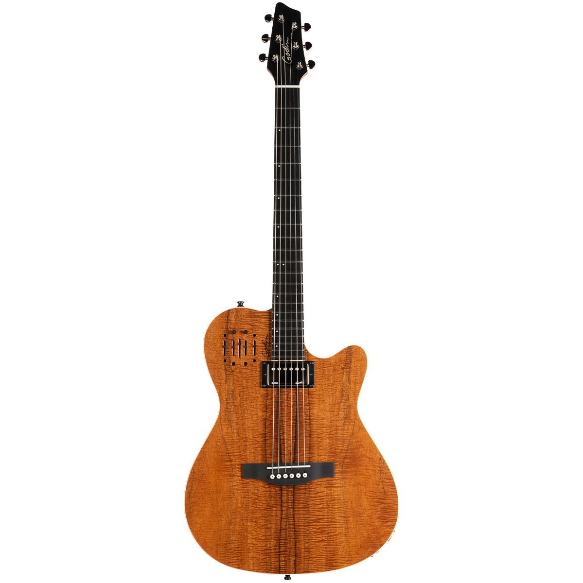 Godin A6 Ultra Elektrische gitaar - Extreme Koa HG Wbag