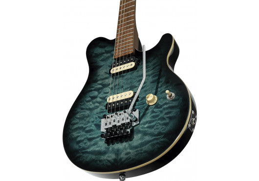 Sterling by Music Man Axis AX50QM Yucatan Blue Elektrische Gitaar
