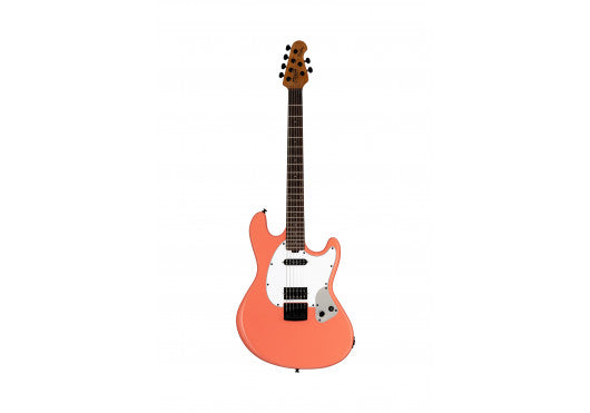 Sterling by Music Man Fluff StingRay Rula Thumb Red Elektrische Gitaar