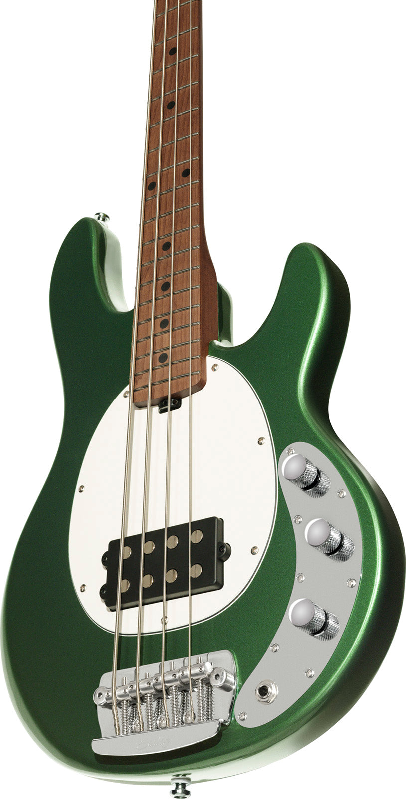 Sterling by Music Man StingRay Short Scale RAYSS4 Charging Green elektrische basgitaar