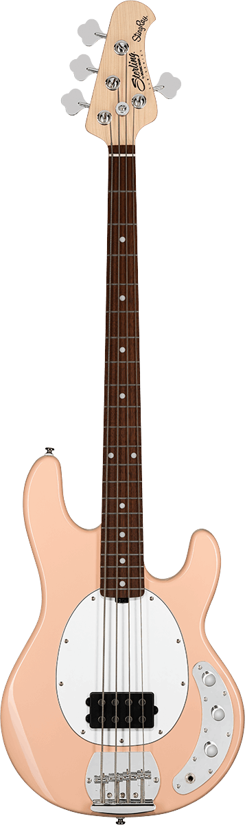 Sterling by Music Man StingRay Ray4 Pueblo Pink Elektrische basgitaar