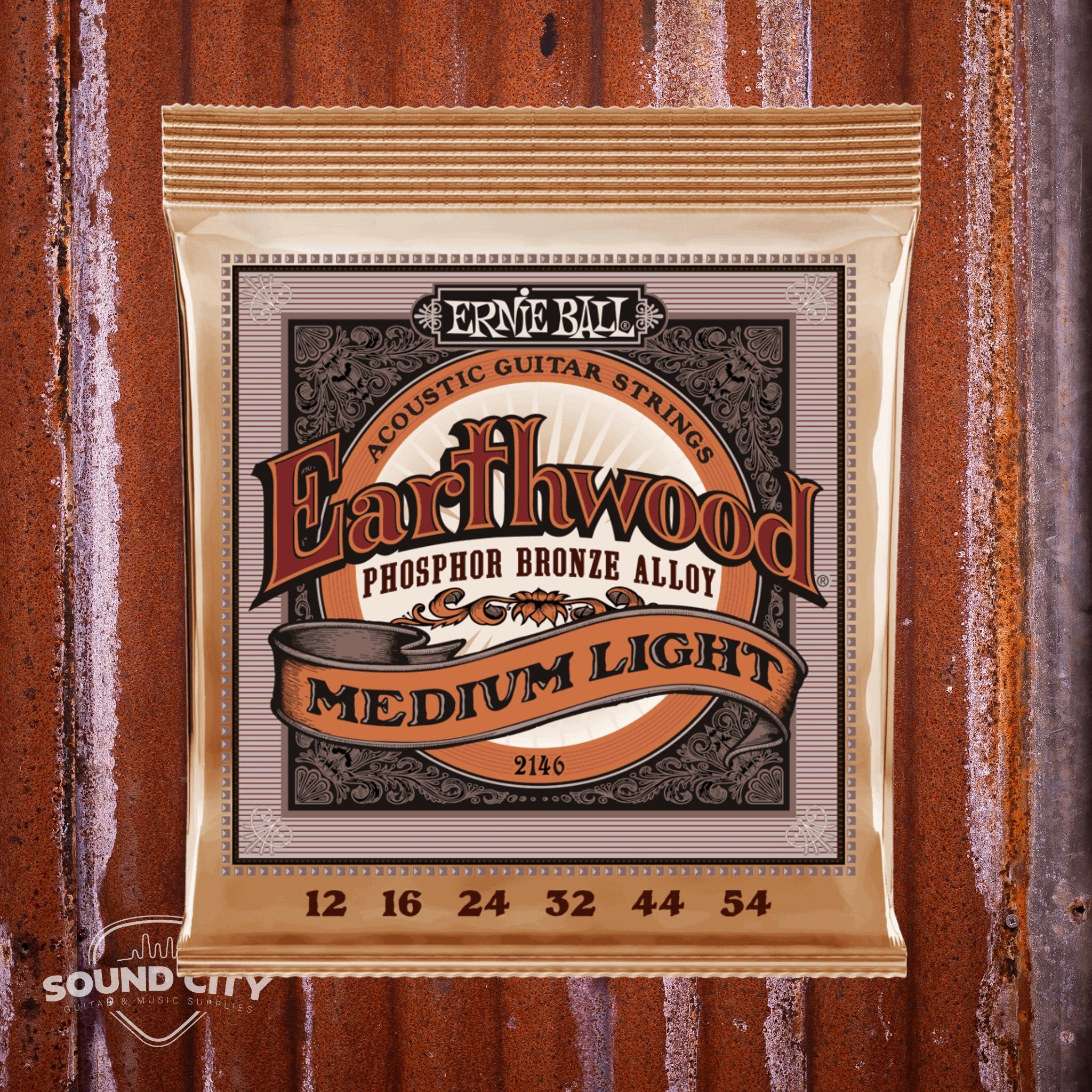 Ernie Ball 2146 Earthwood Medium Light 12-54 snaren