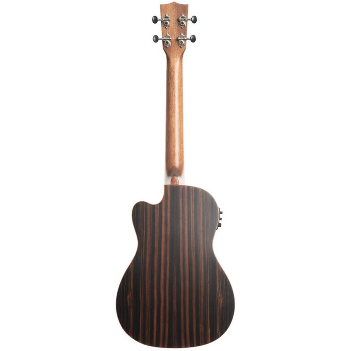 Kala Solid Spruce Top Ebony Baritone Cutaway w/ EQ w/ Bag