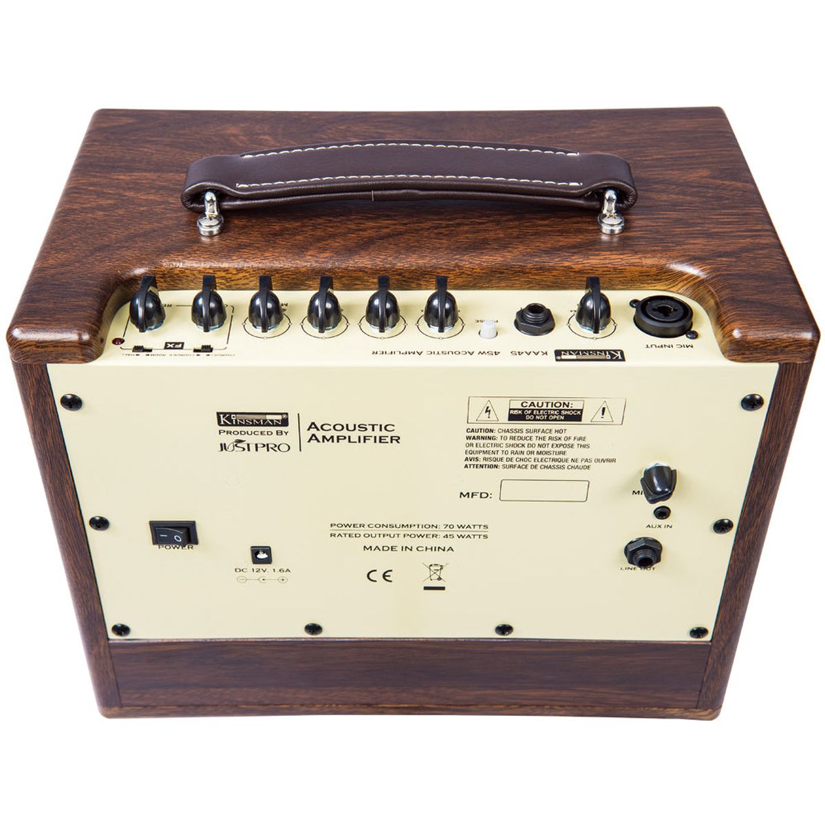 Kinsman 45W Acoustic Amplifier Acbattery Power