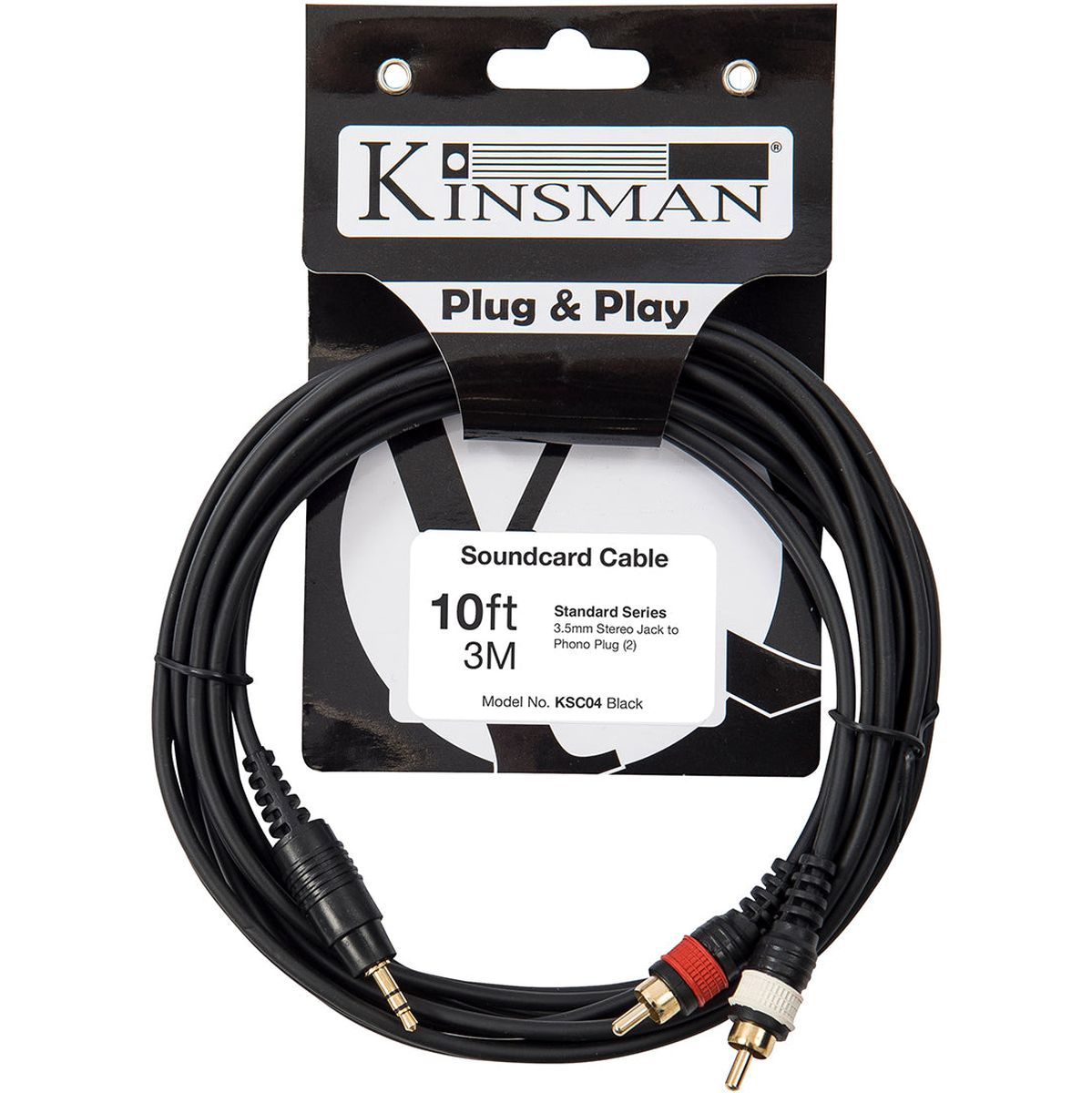 Kinsman Standard Connector Stereo To 2 X Phono Plugs