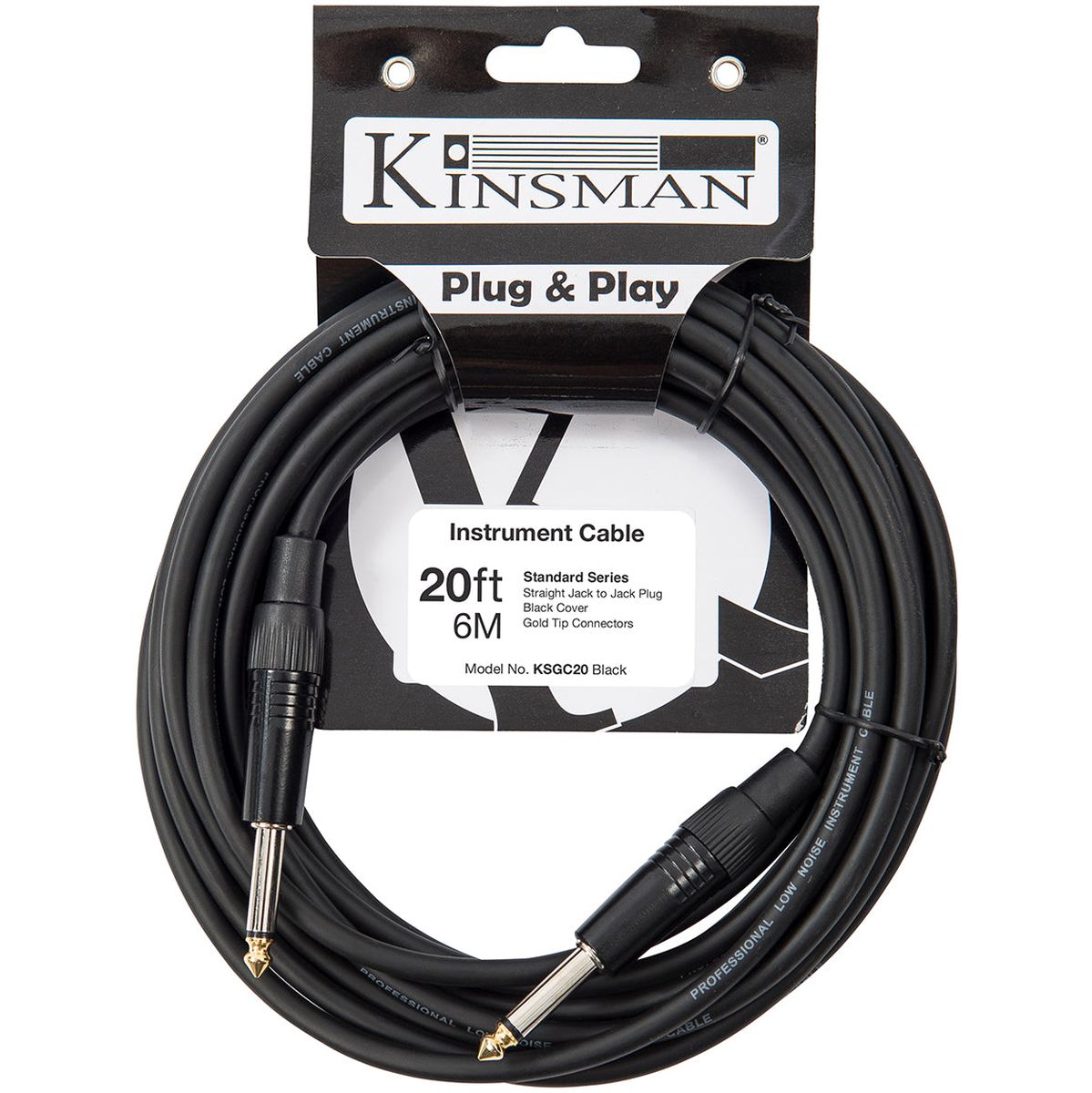 Kinsman Standard Instrument Cable Jack To Jack - 20FT