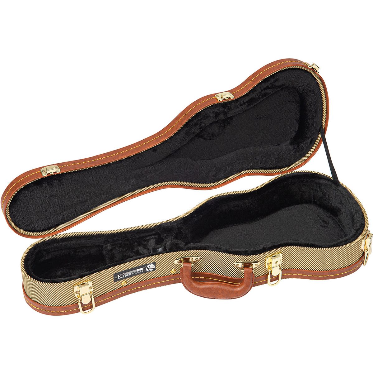 Kinsman DLX Wooden Ukulele Case - Concert
