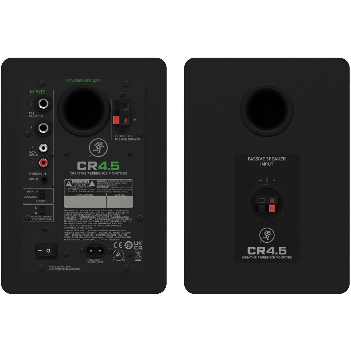Mackie 4.5 Powered Studio Monitors w/ Tone Control