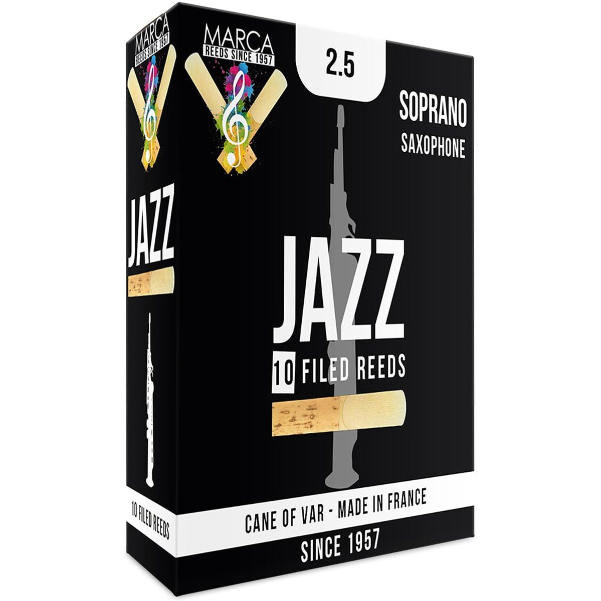 MARCA Reed Saxophone Soprano Jazz - Filed 2.5 - PK Of 10