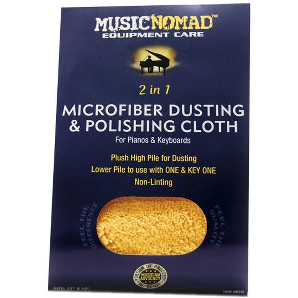 MusicNomad Microfiber Cloth For Pianos & Keyboards - MN230