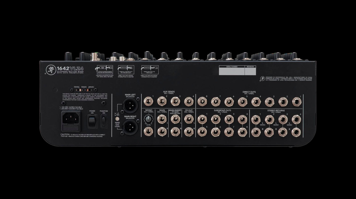 Mackie VLZ4 Compact 16 Kanalen, 4 Aux Mengtafel