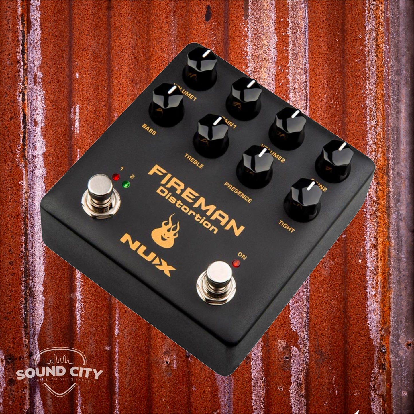 NUX NDS5 Verdugo Series analoge Dual Distortion FIREMAN Effectpedaal