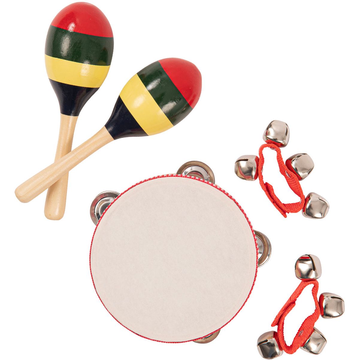 PP Tambourine & Maracas Set w/ Carry Bag