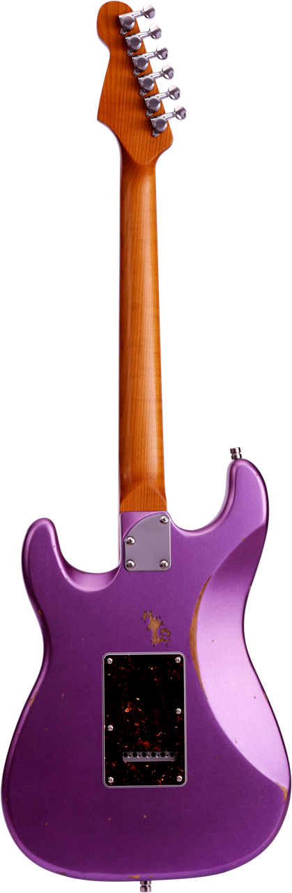 Patina PS-7 Purple Relic HSS S-Style Elektrische gitaar