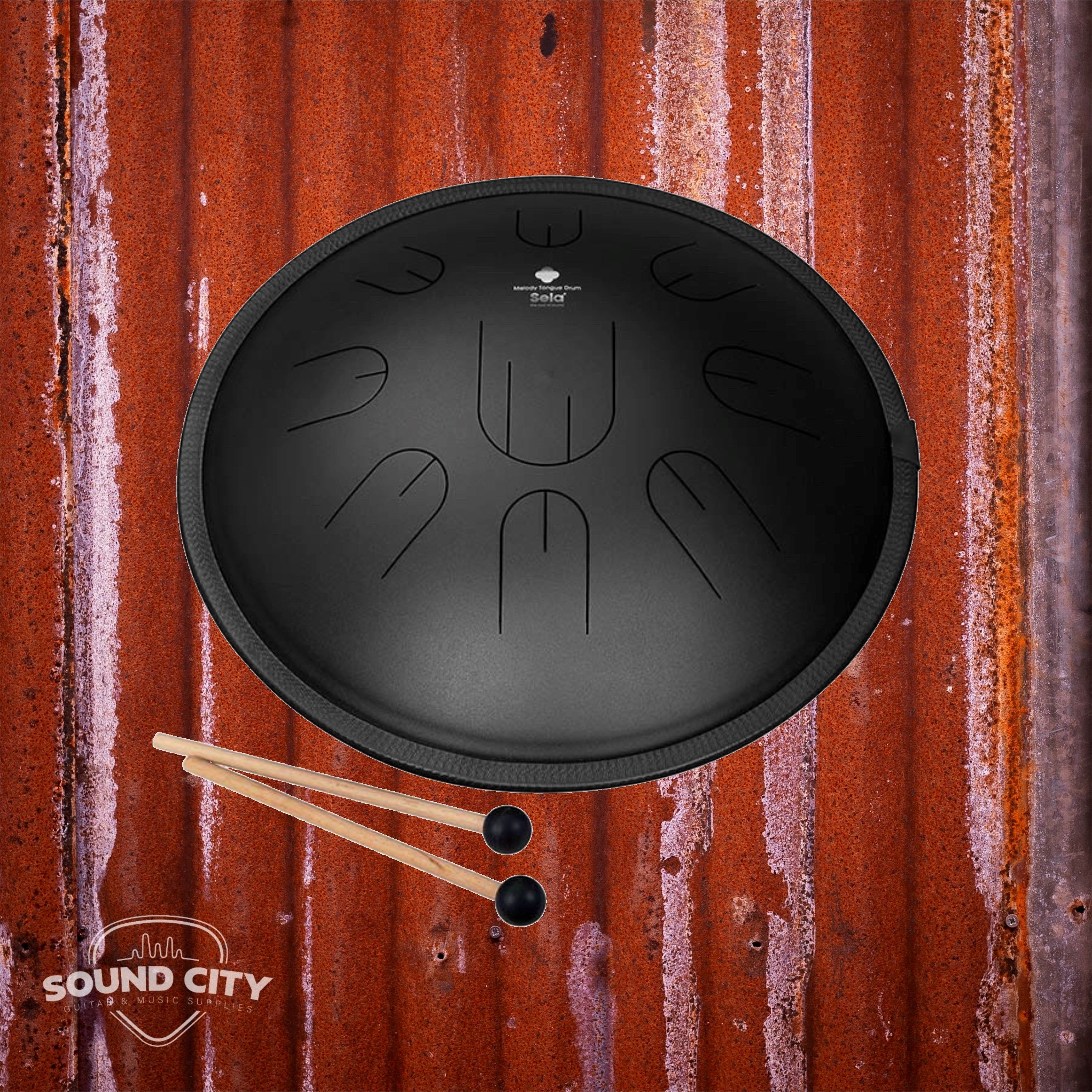 Sela 380 Tongue drum 14" D Kurd Black