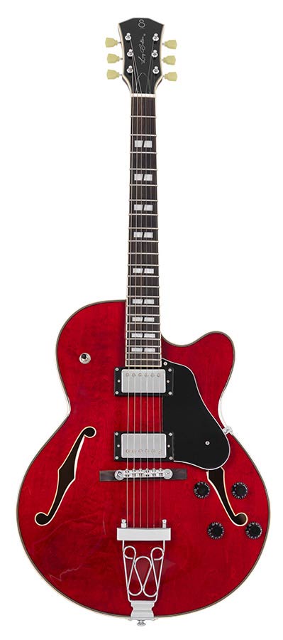 Sire Guitars H7F/STR See Trough Red Archtop Elektrische gitaar