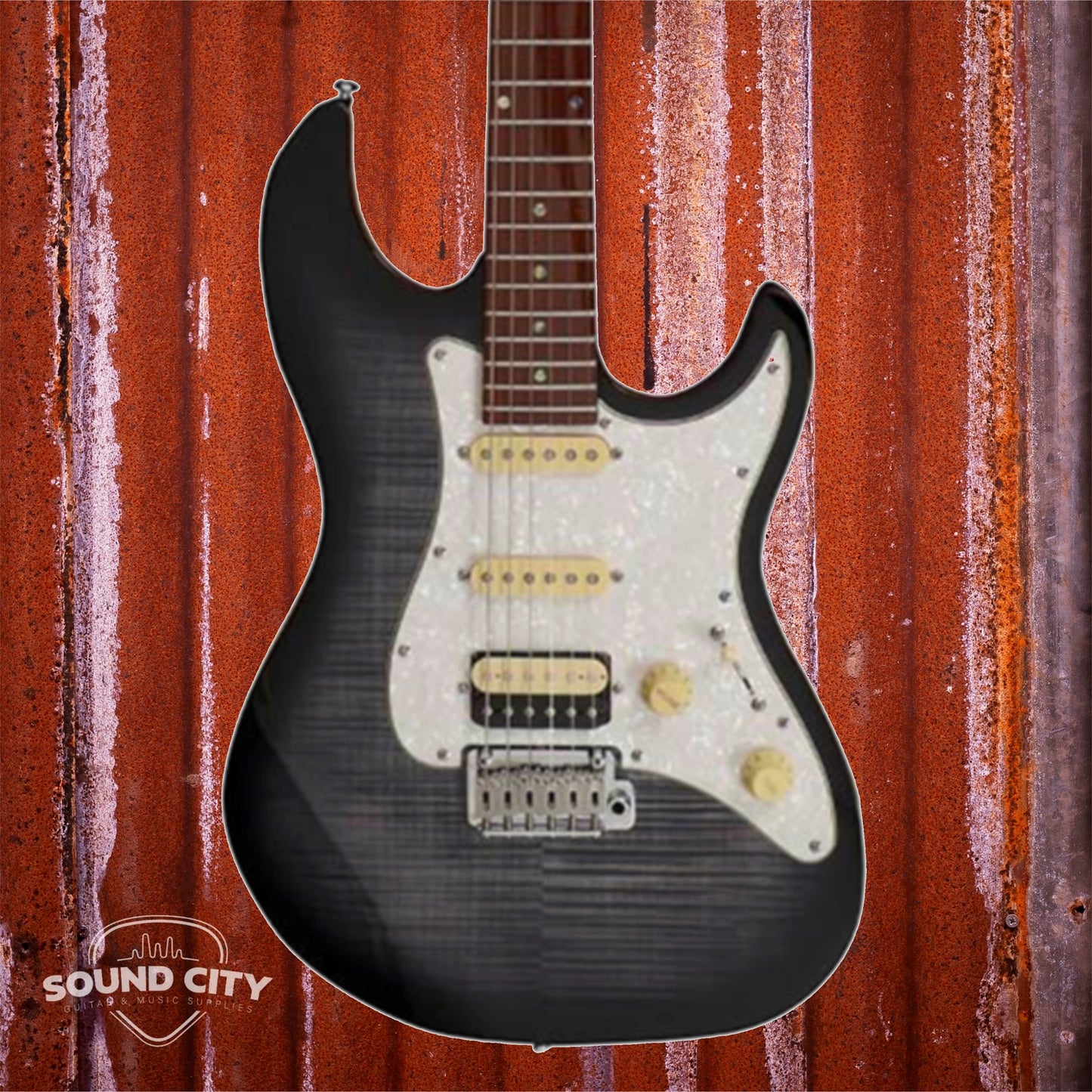 Sire Guitars S7FM/TBK Transparent Black Elektrische gitaar